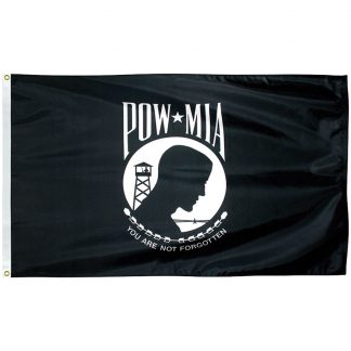 PWS-1218 POW-MIA 12'' x 18" Outdoor Nylon Flag with Heading and Grommets-0