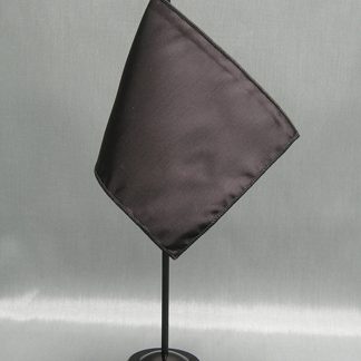 NMF-46 BLACK Nylon 4" x 6" Mounted Solid Color Stick Flag - Black-0