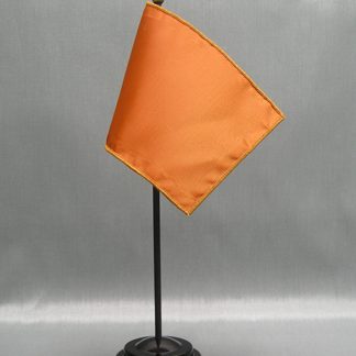 NMF-46 GOLDBROWN Nylon 4" x 6" Mounted Solid Color Stick Flag - Gold Brown-0