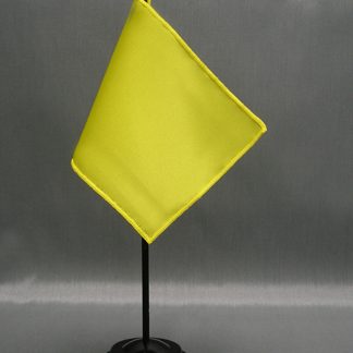 NMF-46 LIME Nylon 4" x 6" Mounted Solid Color Stick Flag - Lime-0