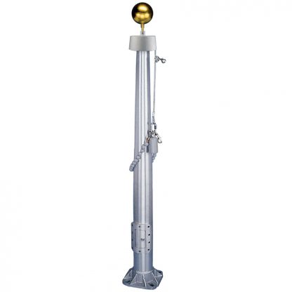 CIF-130-SATIN 30’ Vanguard Commercial Pole with Satin Finish and Internal Halyard-43610