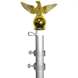 SP-207 5' Silver Aluminum Spinner Pole- Eagle Top-0
