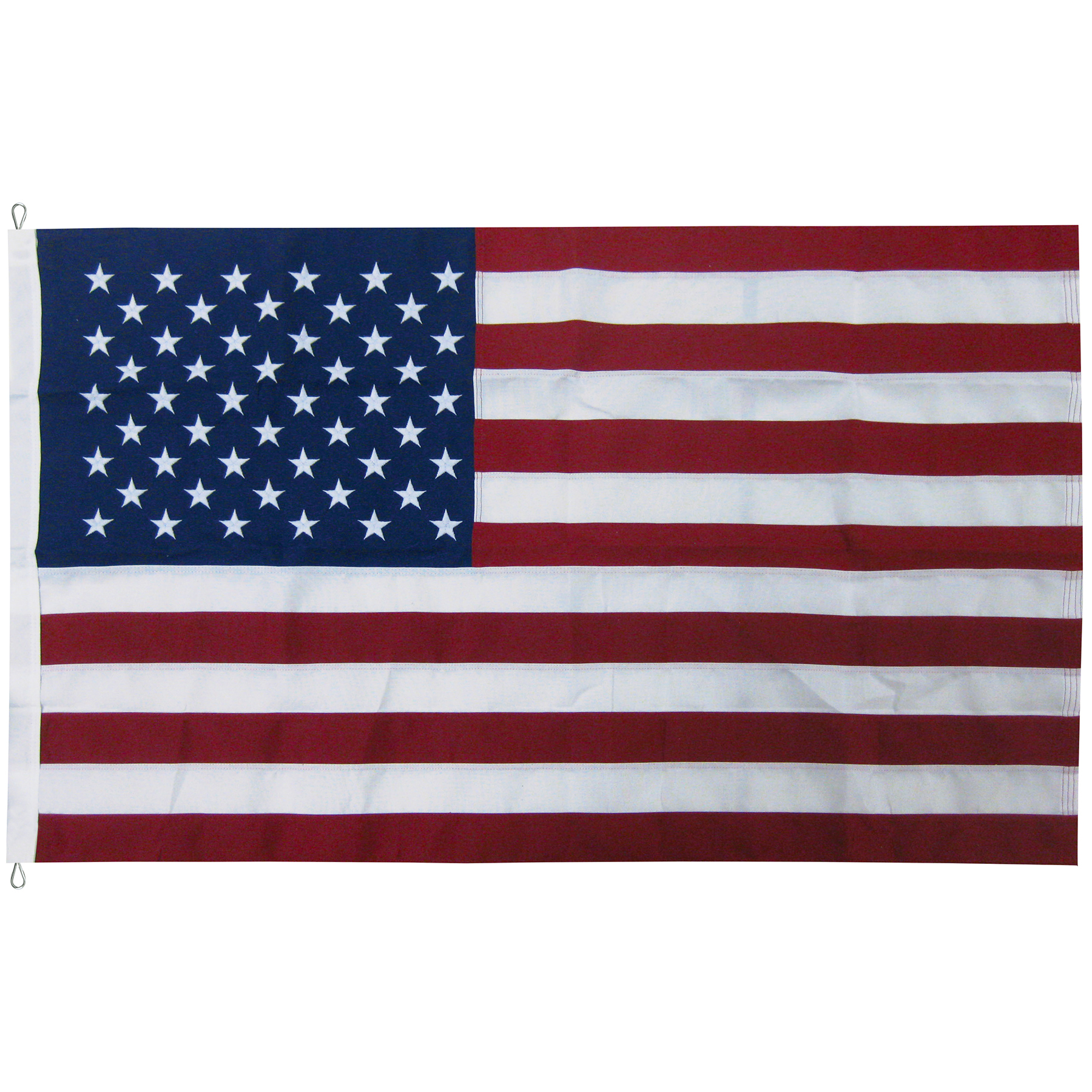 PF-140 10′ X 19′ 2-ply Polyester U.S. Flag with Rope and Thimble