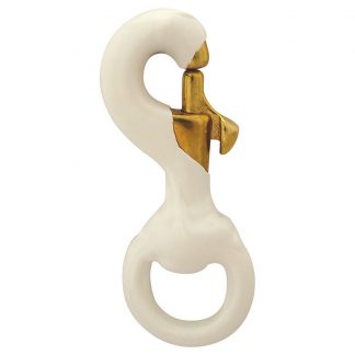 SH-115 3" Rubber Coated Solid Brass Snap Hook-0