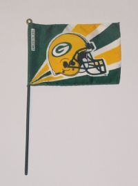 NFL-46-PACKERS Green Bay Packers 4" x 6" Handheld Flag-0