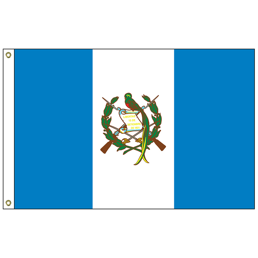 035097 Guatemala with Seal 6′ x 10′ Outdoor Nylon Flag with
