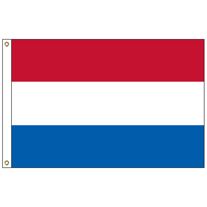 luft kubiske Mundtlig PCF-35B-NETHERLANDS Netherlands 3′ x 5′ 68D Polyester Flag with Heading and  Grommets | Hanover Flag Company
