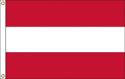 035016 Austria No Seal 6' x 10' Outdoor Nylon Flag with Heading and Grommets-0