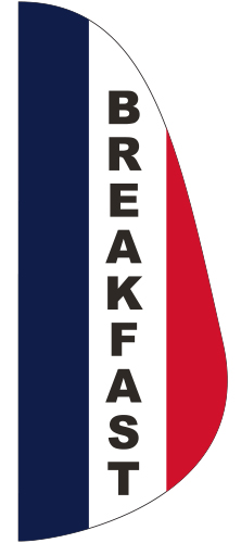 FEF-3X8-BREAKFAST Breakfast 3' x 8' Message Feather Flag-0