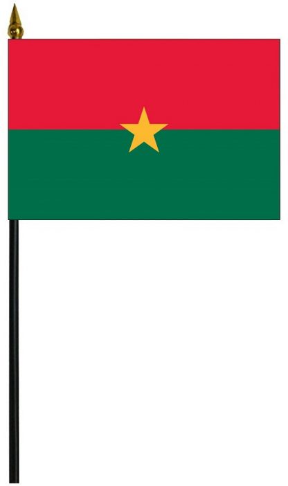 MRF-46-BURKINA Burkina 4'' x 6” Staff Mounted Rayon-0