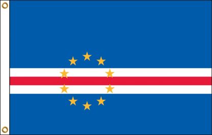 FW-135-5X8CAPEVERDE Cape Verde 5' x 8' Outdoor Nylon Flag with Heading and Grommets-0