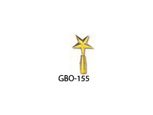 GBO-155 7 1/4" Eastern Star Metal Flagpole Ornament-0