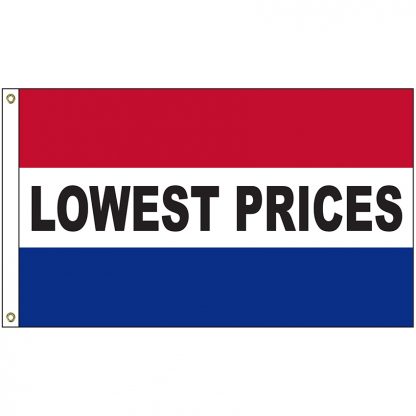 A-120038 Lowest Prices 3' x 5' Flag with Heading and Grommets-0