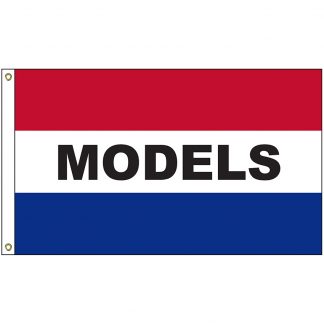 A-6111 Models 3' x 5' Flag with Heading and Grommets-0