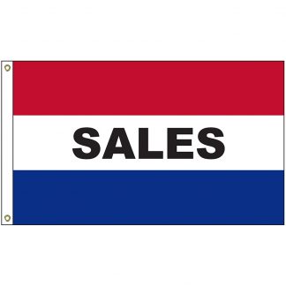 A-6116 Sales 3' x 5' Flag with Heading and Grommets-0