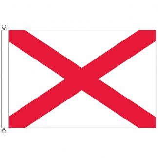 SF-1218-ALABAMA Alabama 12' x 18' Nylon Flag with Rope and Thimble-0