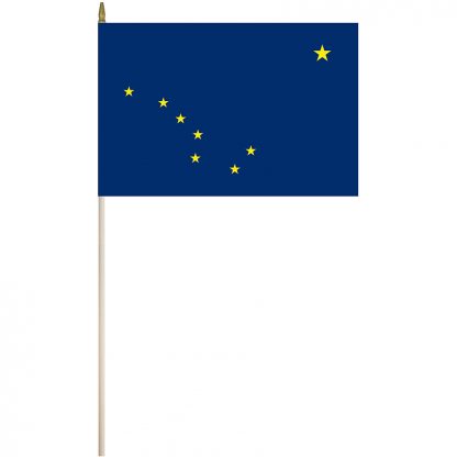 EPC-1218-ALASKA Alaska 12" x 18" Stick Flag-0