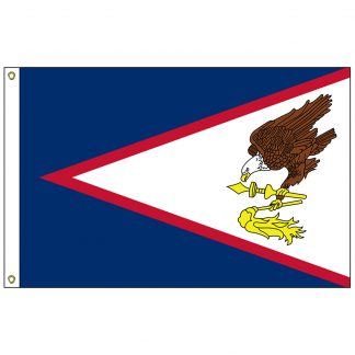 SF-101-AMERICANSAMOA American Samoa 12" x 18" Nylon Flag with Heading and Grommets-0