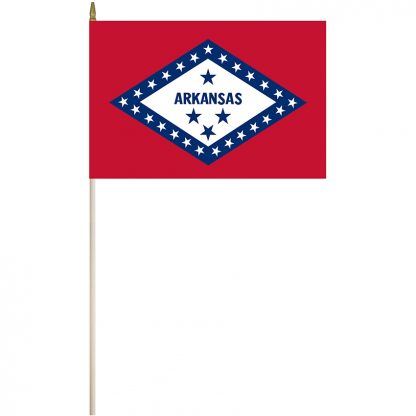 EPC-1218-ARKANSAS Arkansas 12" x 18" Stick Flag-0