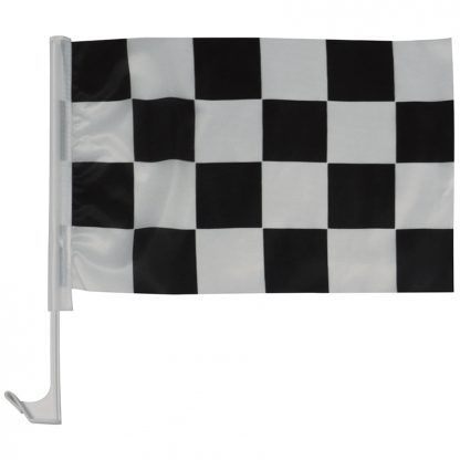 AWC-001 11" x 17" Checkered Auto Window Flag-0