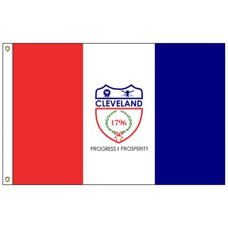 CF-4X6-CLEVELAND Cleveland 4' x 6' Nylon Flag with Heading and Grommets-0