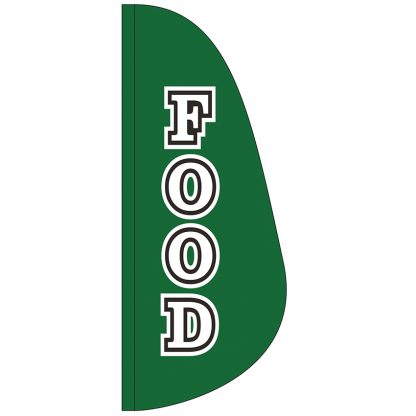 FF-E-38-FOOD Food 3' x 8' Feather Flag-0