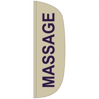 FF-L-310-MASSAGE Massage 3' x 10' Flutter Feather Flag-0