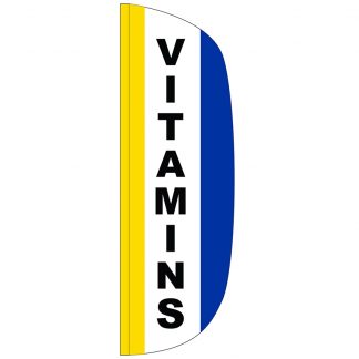 FF-L-310-VITAMIN Vitamins 3' x 10' Flutter Feather Flags-0