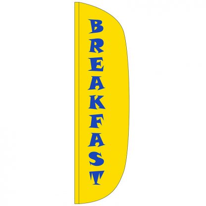 FF-L-312-BREAKFAST Breakfast 3' x 12' Flutter Feather Flag-0