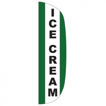 FF-L-312-ICECREAM Ice Cream 3' x 12' Flutter Feather Flag-0