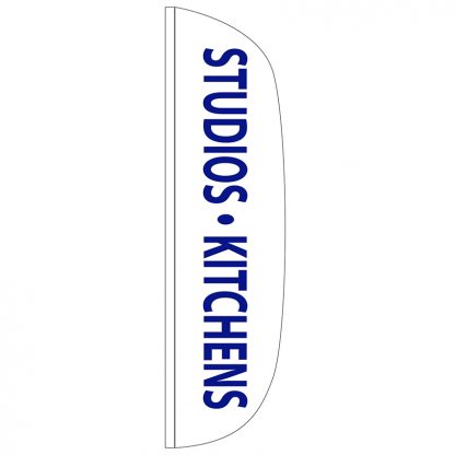 FF-L-312-KITCHENS Studios & Kitchens 3' x 12' Flutter Feather Flag-0