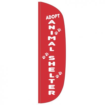 FF-L-312-SHELTER Animal Shelter 3' x 12' Flutter Feather Flag-0