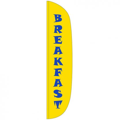 FF-L-315-BREAKFAST Breakfast 3' x 15' Flutter Feather Flag-0