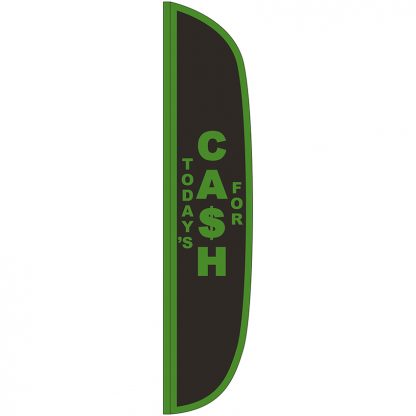 FF-L-315-CASH Cash For 3' x 15' Flutter Feather Flag-0