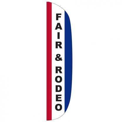 FF-L-315-FAIR Fair & Rodeo 3' x 15' Flutter Feather Flag-0