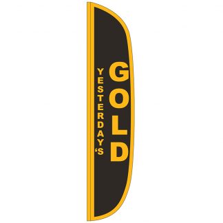 FF-L-315-GOLD Gold 3' x 15' Flutter Feather Flag-0