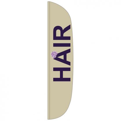 FF-L-315-HAIR Hair 3' x 15' Flutter Feather Flag-0