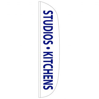 FF-L-315-KITCHENS Studios & Kitchens 3' x 15' Flutter Feather Flag-0