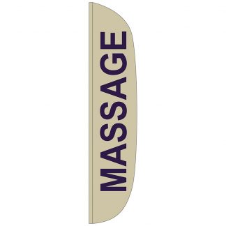 FF-L-315-MASSAGE Massage 3' x 15' Flutter Feather Flag-0