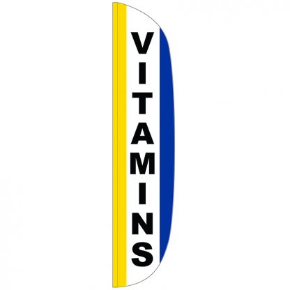 FF-L-315-VITAMIN Vitamins 3' x 15' Flutter Feather Flags-0