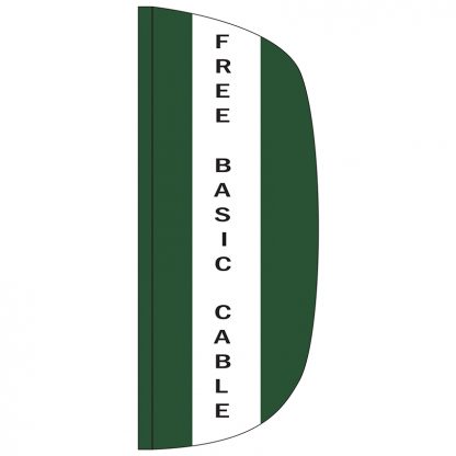 FF-L-38-CABLE Free Basic Cable 3' x 8' Flutter Feather Flag-0