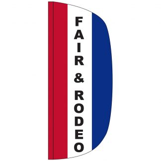 FF-L-38-FAIR Fair & Rodeo 3' x 8' Flutter Feather Flag-0