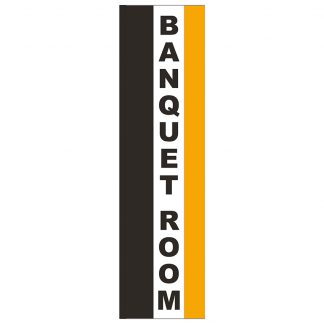 FF-S-312-BANQUET Banquet Room 3' x 12' Square Feather Flag-0