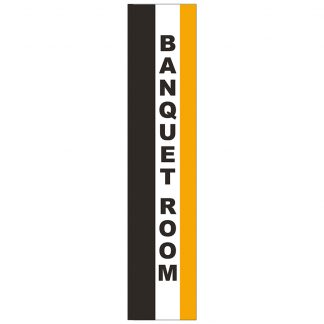 FF-S-315-BANQUET Banquet Room 3' x 15' Square Feather Flag-0