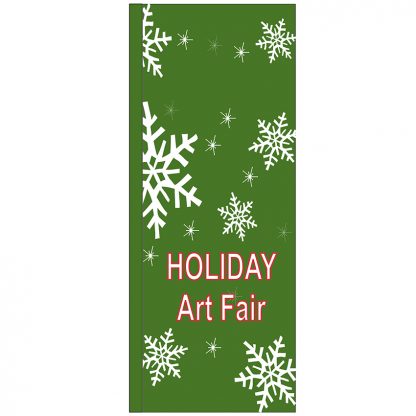 FF-S-38-ARTFAIR Holiday Art Fair 3' x 8' Square Flag-0