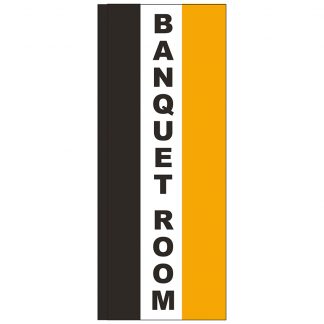 FF-S-38-BANQUET Banquet Room 3' x 8' Square Feather Flag-0