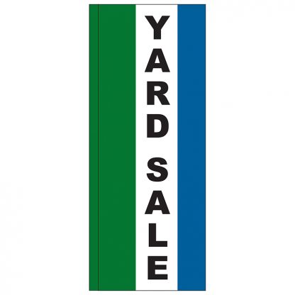 FF-S-38-YARD Yard Sale 3' x 8' Square Feather Flag-0