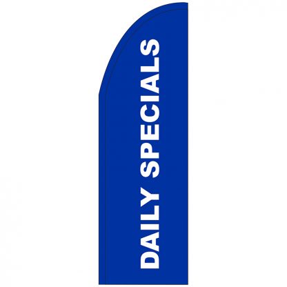 FF-T2-310-DAILYSPECIALS Daily Specials 3' x 10' Half Drop Feather Flag-0