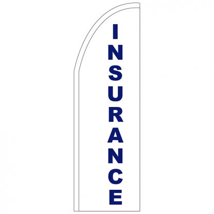 FF-T2-310-INSURANCE Insurance 3' x 10' Half Drop Feather Flag-0