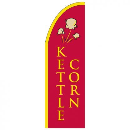 FF-T2-310-KETTLE Kettle Corn 3' x 10' Half Drop Feather Flag-0